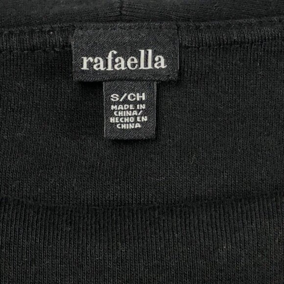 Rafaella Women's Black 3/4 Sleeve Rhinestone Studded Shirt Size Small Stretch - Picture 4 of 7